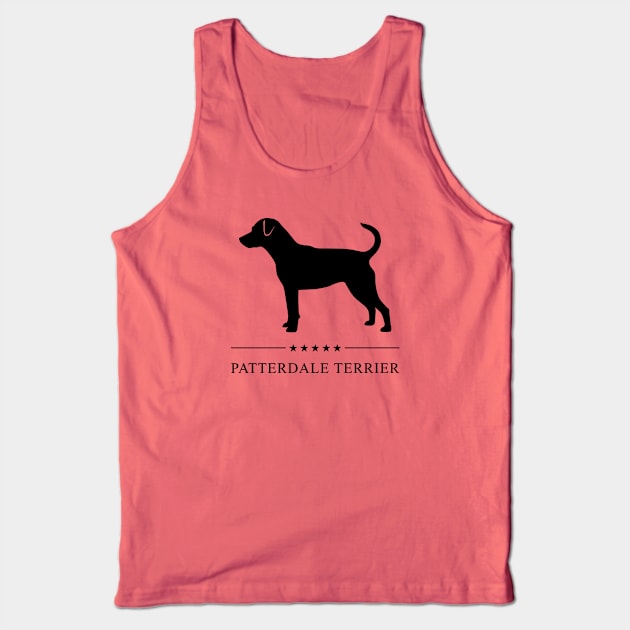 Patterdale Terrier Black Silhouette Tank Top by millersye